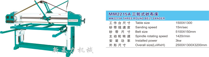 MM2215A三轮式砂布床